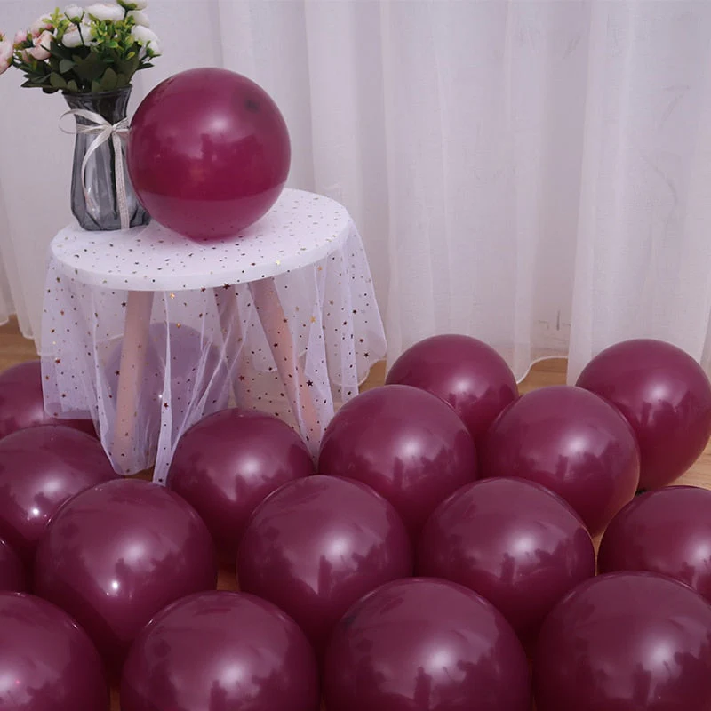 HULIANFU Latex Balloons 10 inch Large Helium Party Balloons for Wedding Birthday Party Supplies Ceremony Decorations 30/50/100 pcs - Deanwangkt