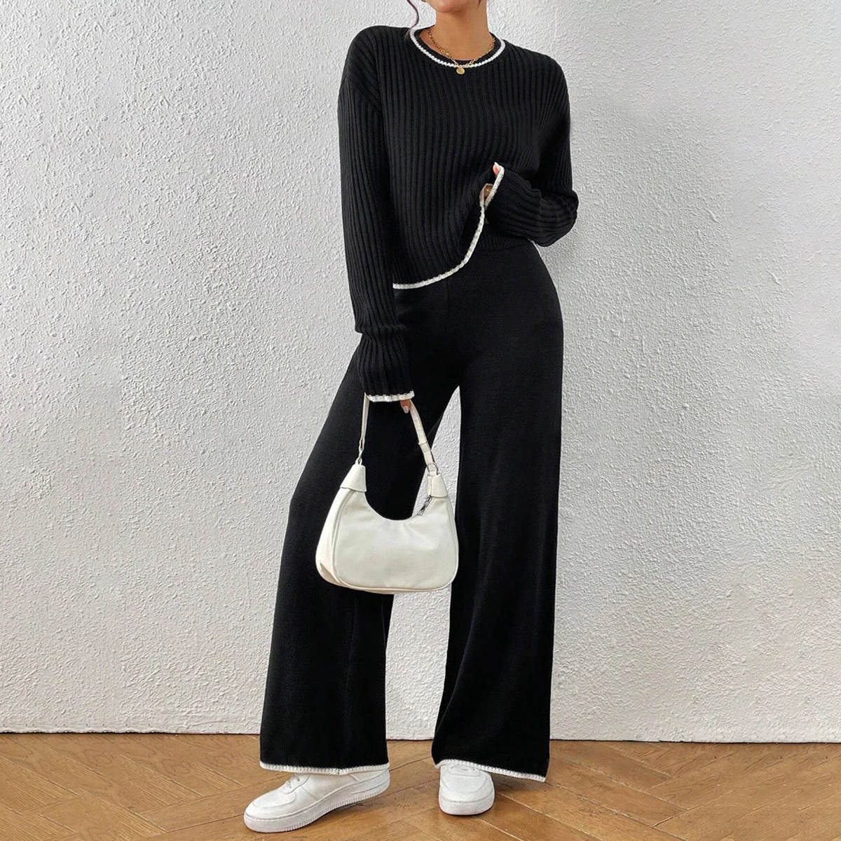 Cool Round Neck Two Piece Set