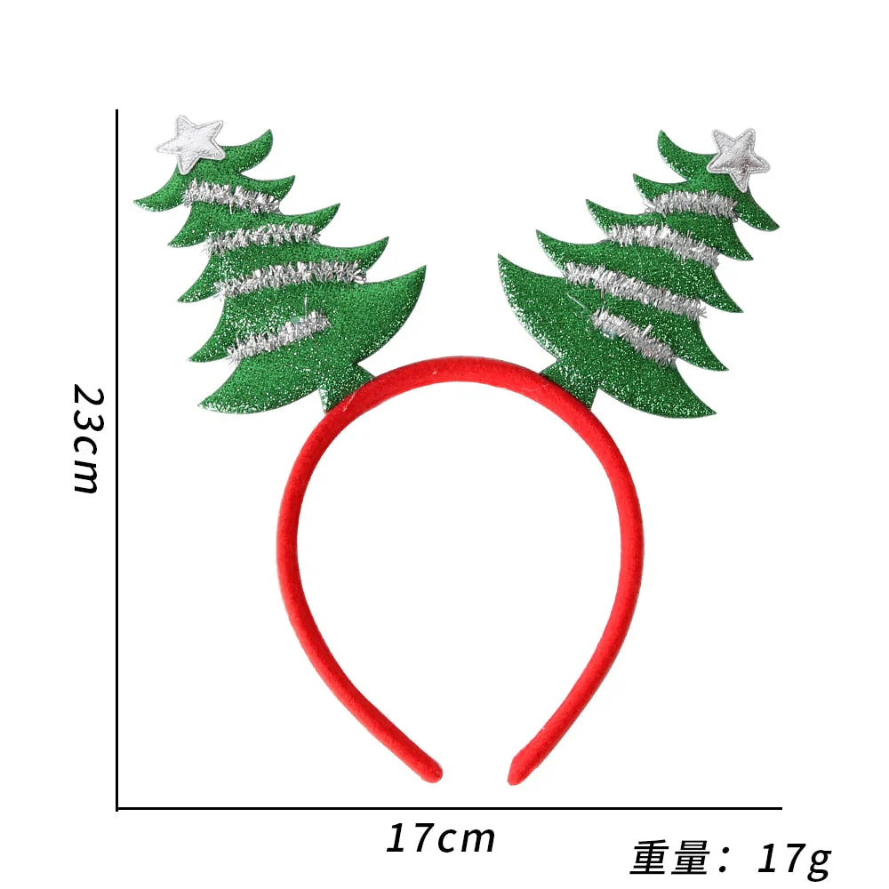HULIANFU  Cartoon Red Christmas Hair Band Santa Claus Snowman Antlers Headband Merry Christmas Decor Adult Kids Naviidad Gifts Noel Toys - Deanwangkt