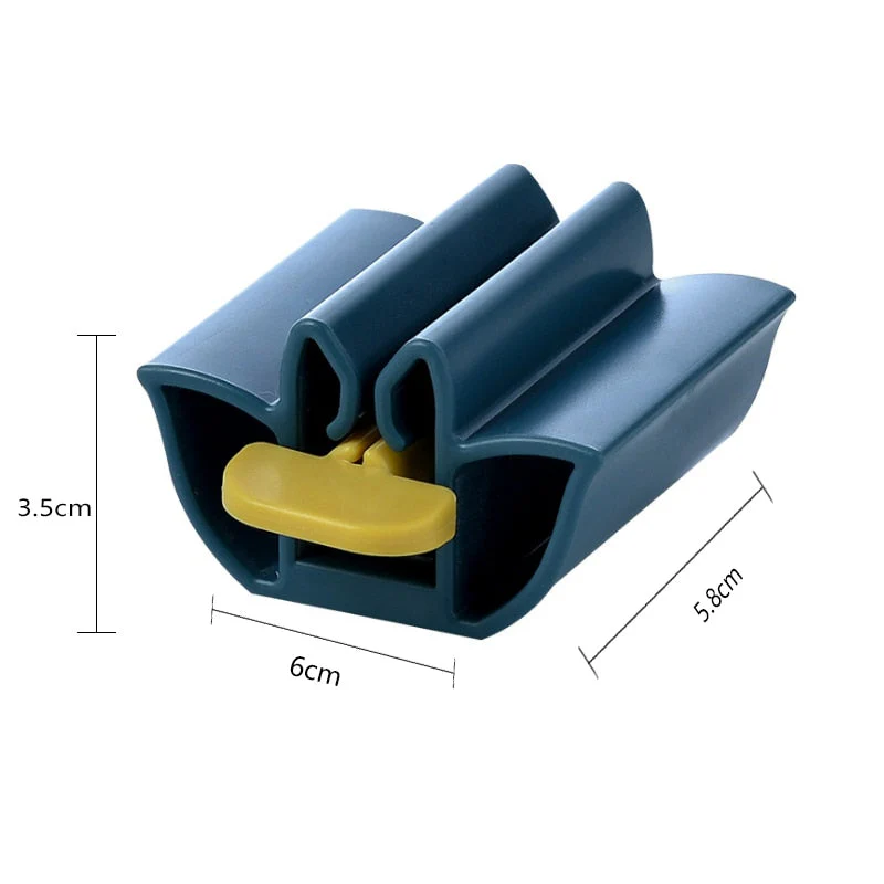 HULIANFU Rolling Toothpaste Device Tube Dispenser Holder Multifunctional Plastic Facial Cleanser Squeezer Press for Bathroom Accessories - Deanwangkt