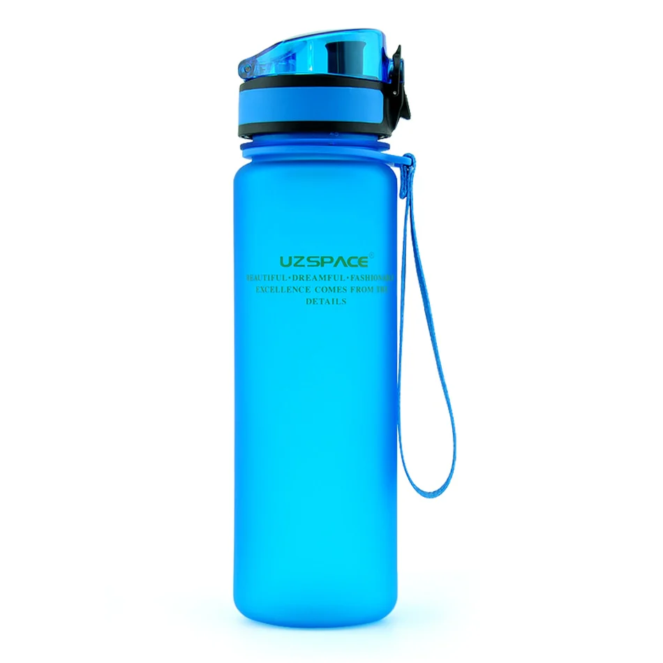 HULIANFU UZSPACE Sport Water Bottle 500/1000ML Portable Leakproof Outdoor Shaker My Bottle Tritan Plastic Eco-Friendly Drinkware BPA Free - Deanwangkt