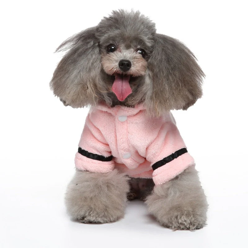 HULIANFU Pet Bathrob Dog Pajamas Sleeping Clothes Soft Pet Bath Drying Towel Clothes winter Warm pajamas for Puppy Dogs Quick Drying - Deanwangkt