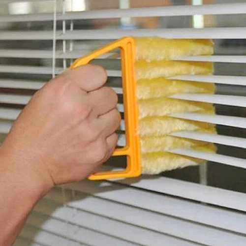 HULIANFU Microfibre Venetian Blind Cleaner Window Conditioner Duster Shutter Clean Brush washable venetian blind blade cleaning cloth - Deanwangkt