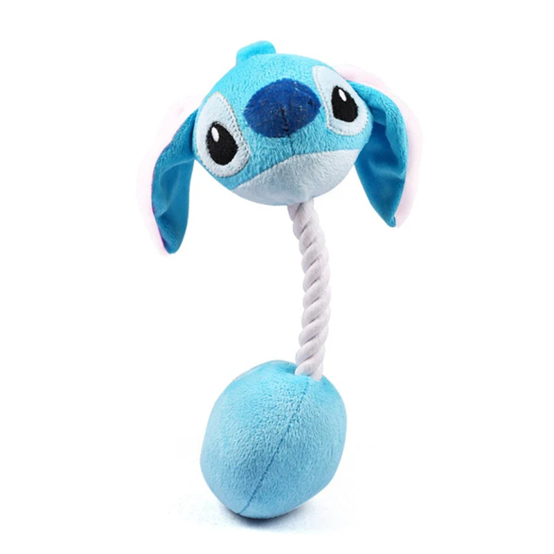 HULIANFU Plush Cartoon Cute Puppy Dog Rope Knot Toy Pet Dog Chew Squeak Toys for Small Dogs Teeth Grinding Pet Products Dog Accessories - Deanwangkt