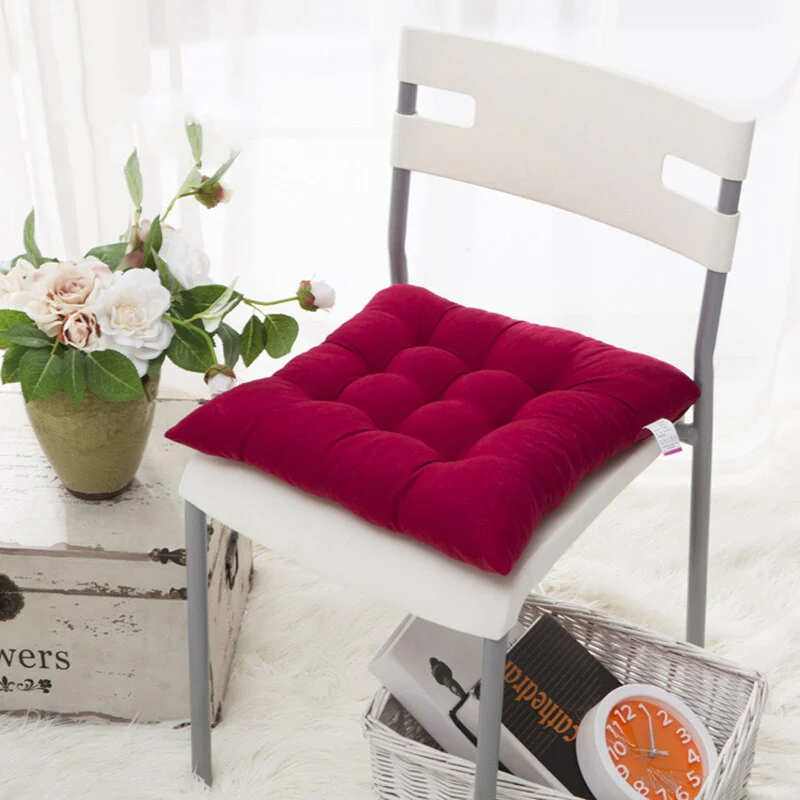 HULIANFU Winter Home Chair Cushion New Outdoor Thick Cushion Pad Office Dining Chair Mattress Pure Sofa Chair Back Pad Comfort Square - Deanwangkt