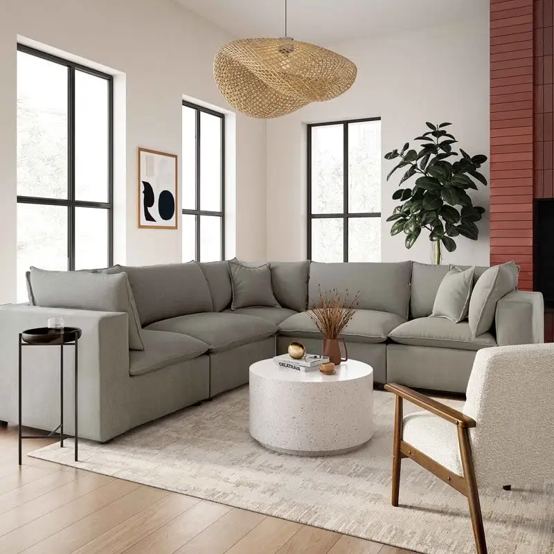 Cali Modular 5 Piece L-Sectional