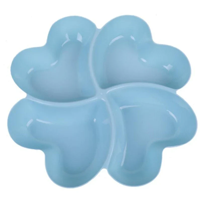 HULIANFU Multi-function Plastic Fruit Plate Dessert Tray Plate Snack Dish 6 Compartments High Quality - Deanwangkt