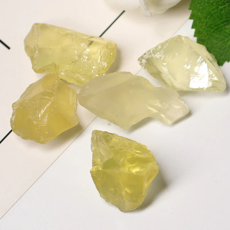 HULIANFU Natural Crystal Quartz Coarse Mineral Specimen, Rose Crystal, Irregular Shape, Rough Rock, Reiki Healing Stone Home Decoration - Deanwangkt