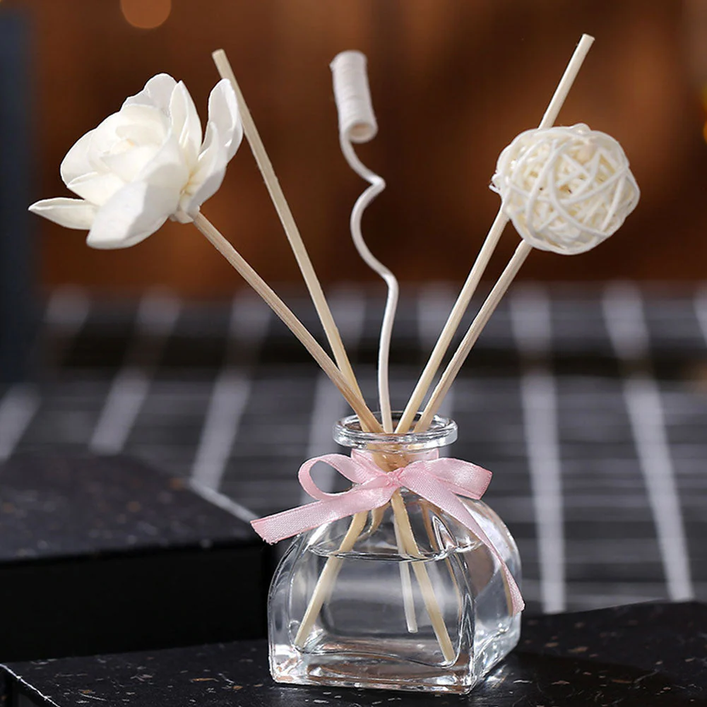 HULIANFU Purifying Air Bathroom Aroma Diffuser DIY Aromatherapy Home Fragrances Spa Office Hotel No Fire Scent Rattan Sticks (no bottle) - Deanwangkt
