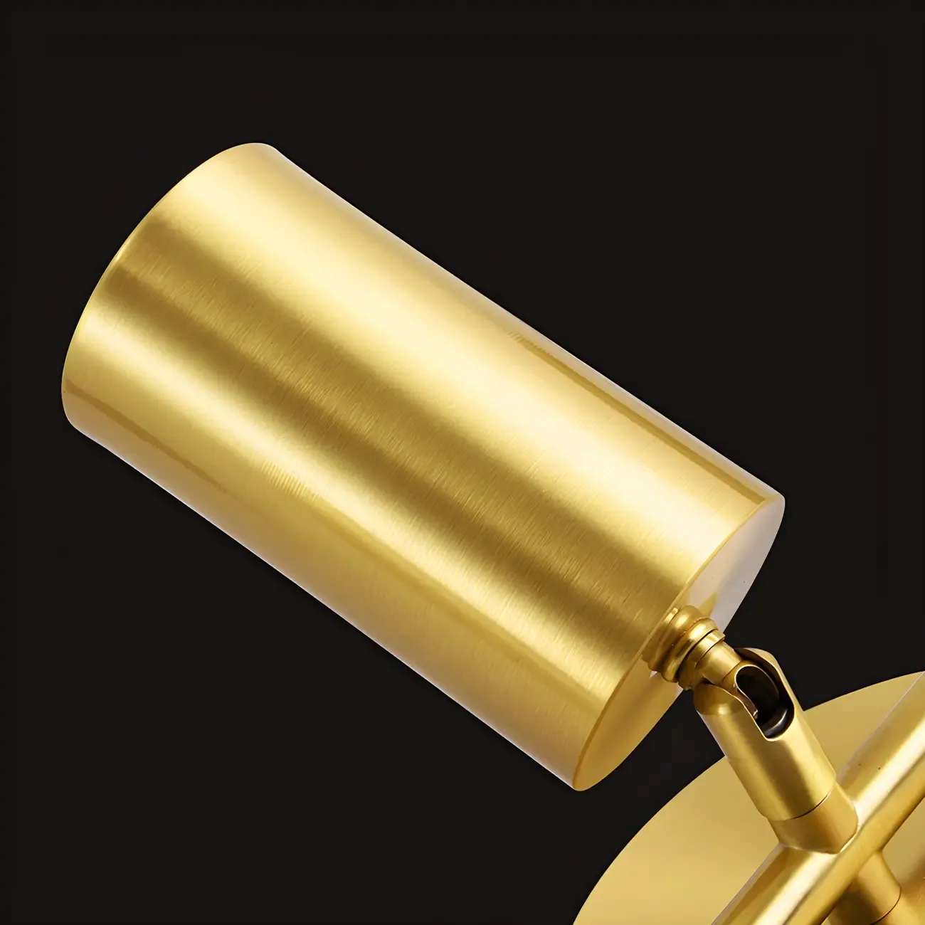 4 Light Gold Track Lighting with Adjustable Heads