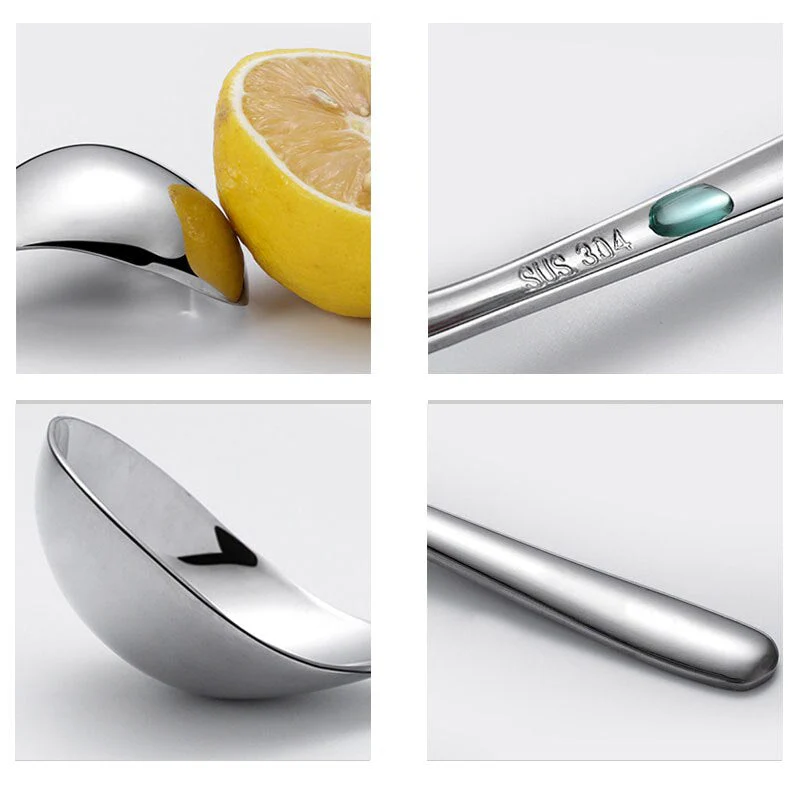 HULIANFU Korean Stainless Steel Thickening Spoon Creative Long Handle Hotel Hot Pot Spoon  Soup Ladle Home Kitchen Essential Tools h2 - Deanwangkt