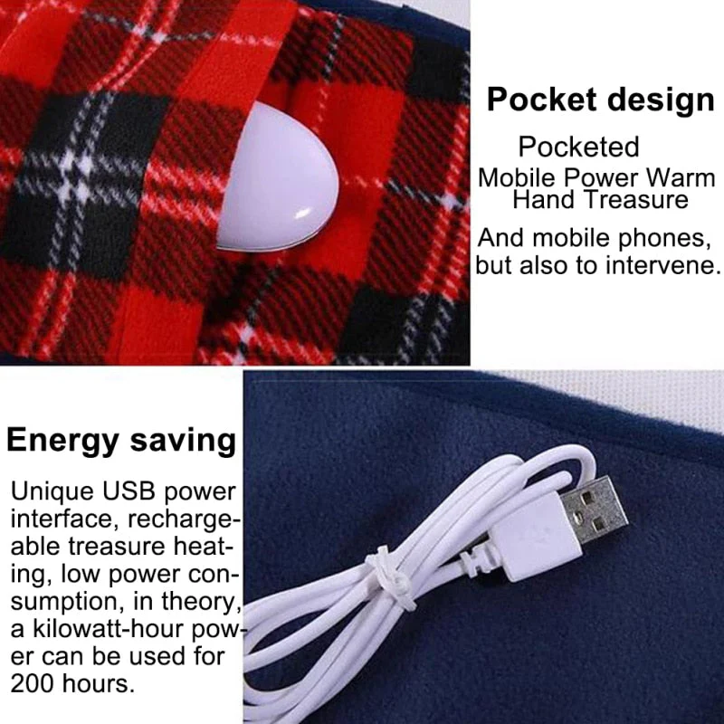 HULIANFU Portable Electric Blanket Heated Double Thermal Blanket 88*65cm Electric Warmer Electric Heating Blanket Dropshipping Warming - Deanwangkt