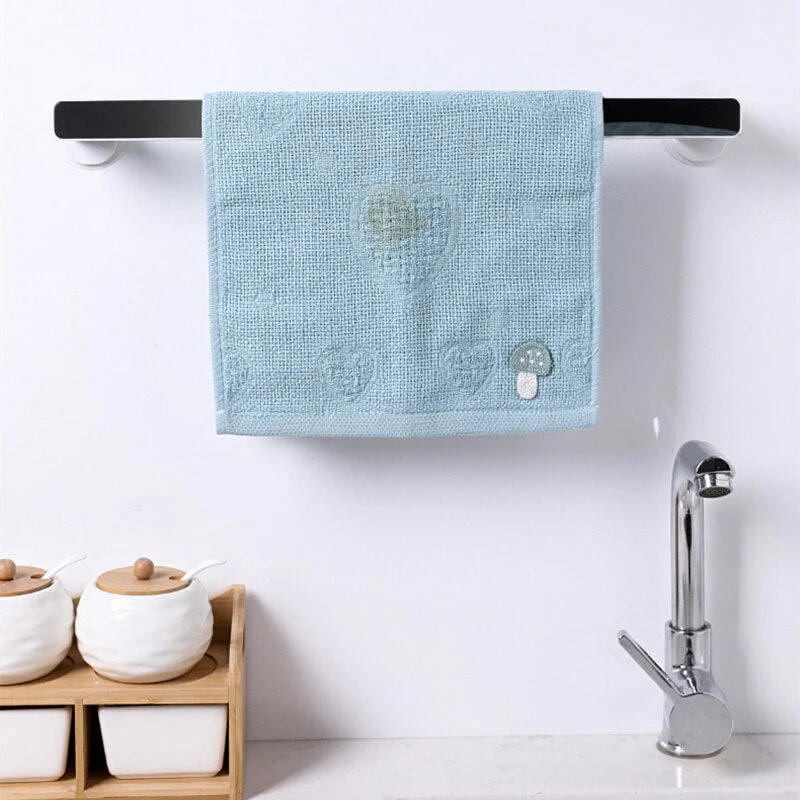 HULIANFU Single Towel Bars Wall Mounted Bathroom Towel Hanger No Drilling Holder Self-adhesive Towel Rack Bathroom Kitchen Accessories - Deanwangkt