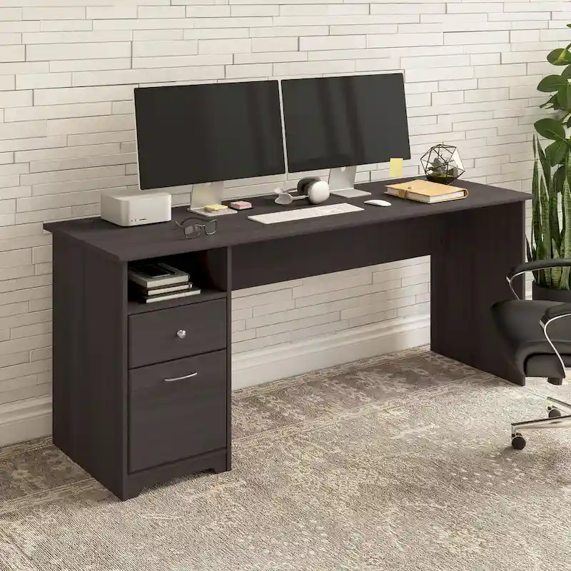 Cabot 72W Home Office Computer Desk with Drawers by Bush Furniture