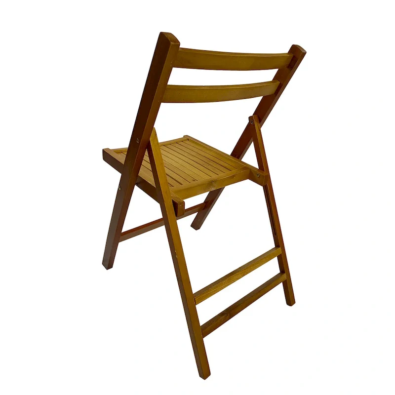 Furniture Slatted Wood Folding Special Event Chair,Set of 4