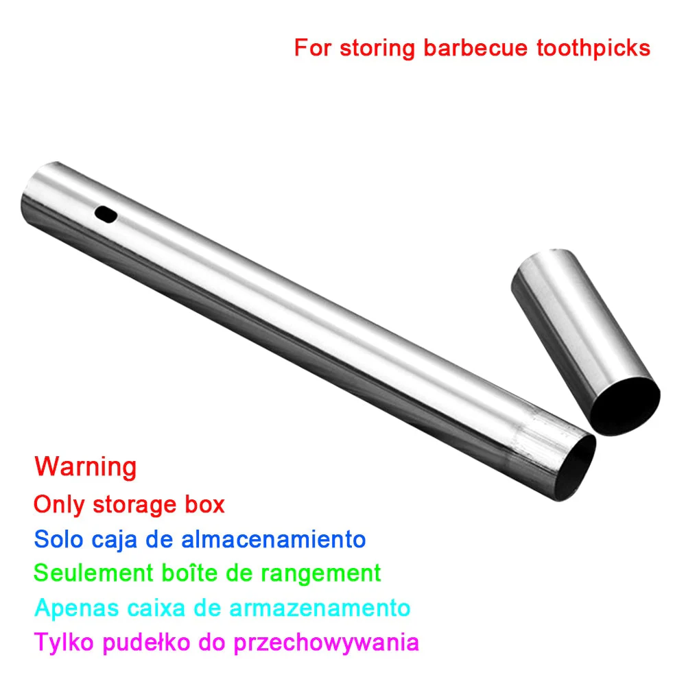 HULIANFU Skewers for Barbecue Reusable Grill Stainless Steel Skewers Shish Kebab BBQ Camping Flat Forks Gadgets Kitchen Accessories Tools - Deanwangkt