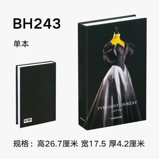 HULIANFU Ins Fashion Fake Books for Decoration Home Decor Coffee Table Book Simulation Prop Book Model Hotel Room Unopenable Box Book - Deanwangkt