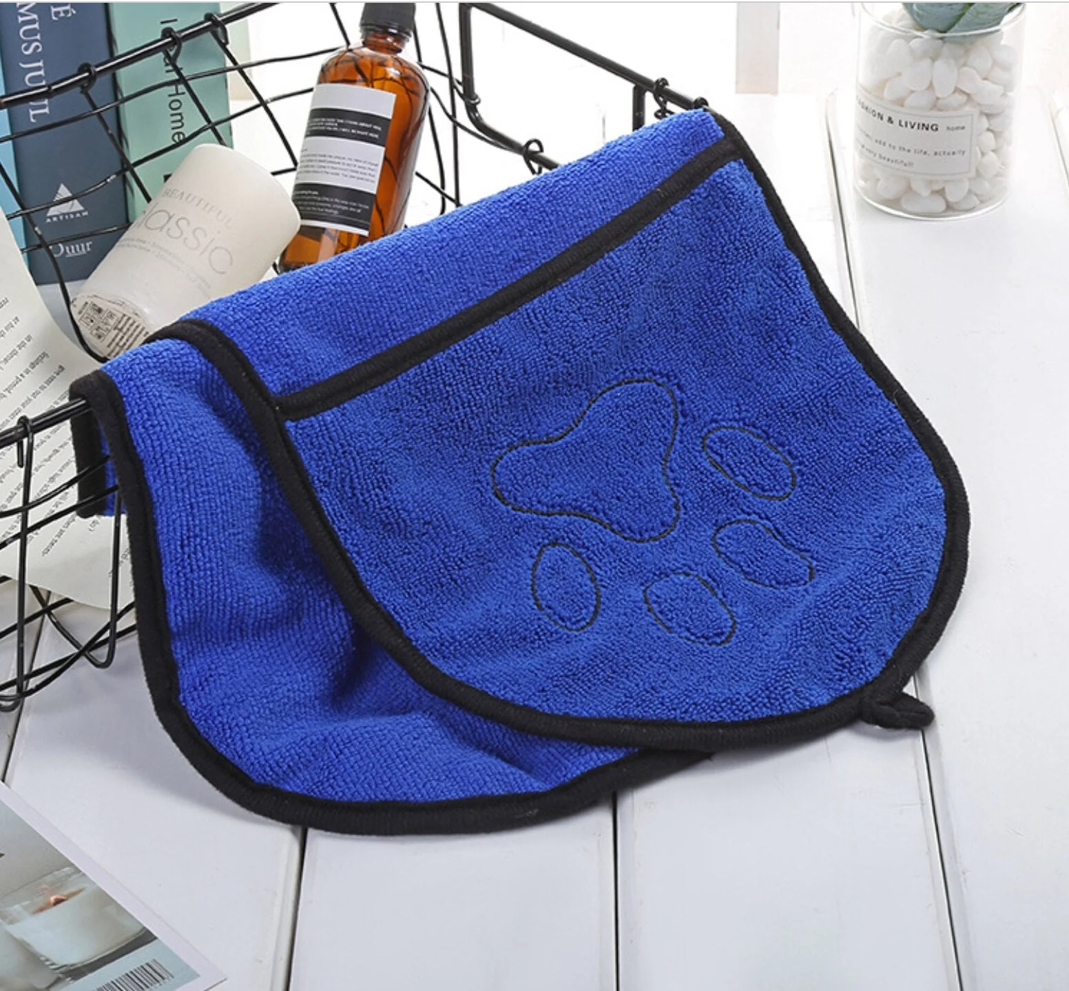 HULIANFU Pet Dog Towel Super Absorbent Dog Bathrobe Bath Towels Quick-Drying Cat Puppy Small Large Dogs Bath Towel ThickTowel Pet Towel - Deanwangkt