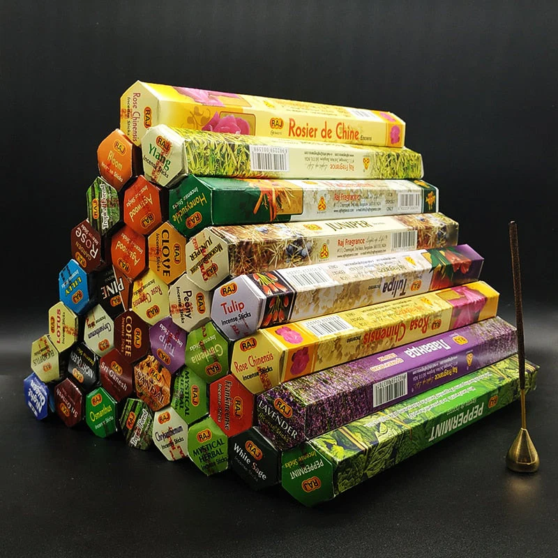HULIANFU T 56 Fragrances India Incense Stick Handmade Aromatherapy Sticks 20 Sticks Per Box Sandalwood Lavender Meditation Incenses - Deanwangkt