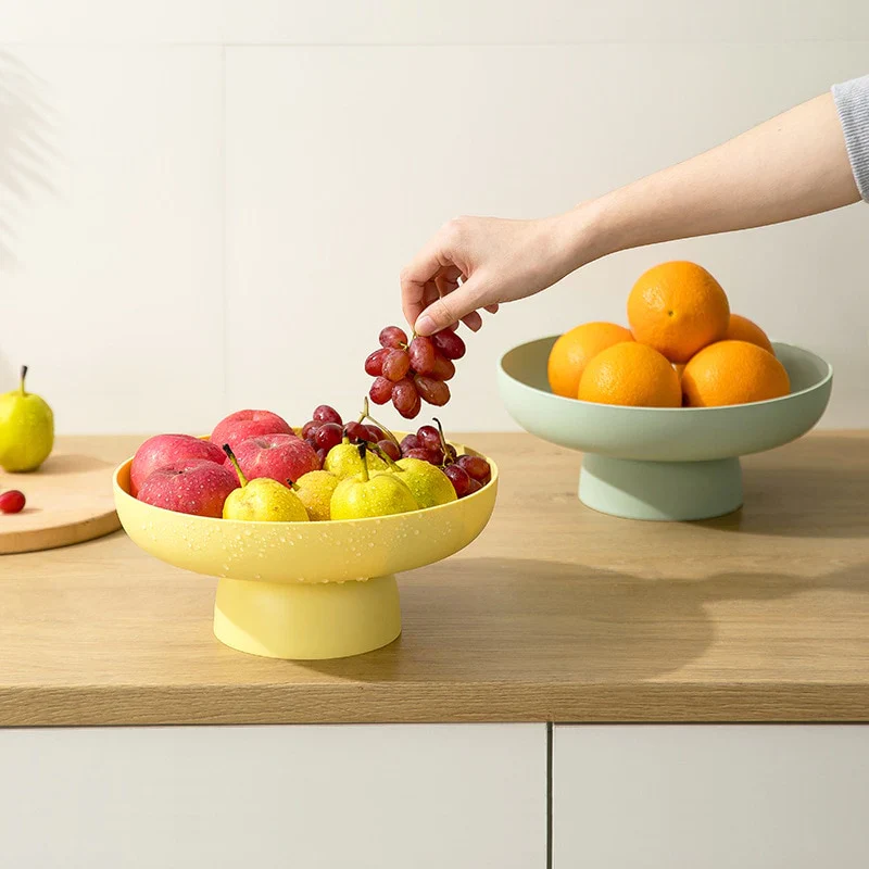 HULIANFU Nordic PP Fruit Storage Rack Basket Candy Plate Home Organizer Kitchen Tool for Vegetable Cookies Storage Trays - Deanwangkt