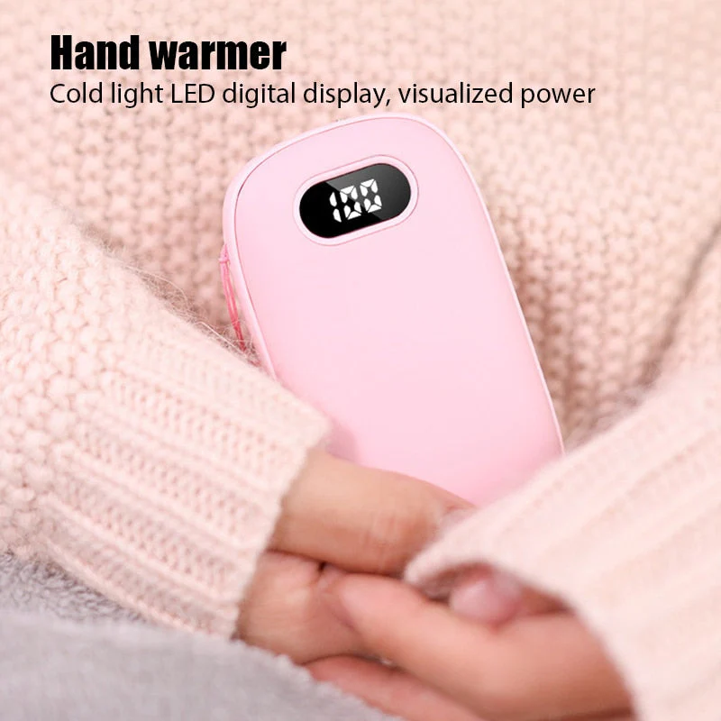 HULIANFU Portable USB Heater Rechargeable Electric Hand Warmer In Winter Double-Sided Heating Mini Mobile Power Supply Handwarmer 2 In 1 - Deanwangkt