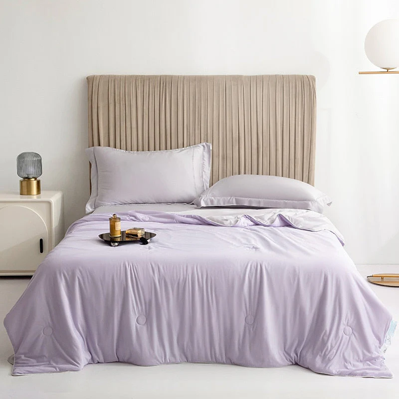 HULIANFU Peter Khanun Cooling Blankets Smooth Air Condition Comforter Lightweight Summer Quilt with Double Side Cold & Cooling Fabric - Deanwangkt