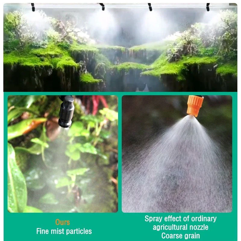 HULIANFU Intelligent Reptile Fogger Electronic Humidifier Timer Automatic Mist System Rainforest Water Spray Control Sprinkler Terrariums - Deanwangkt