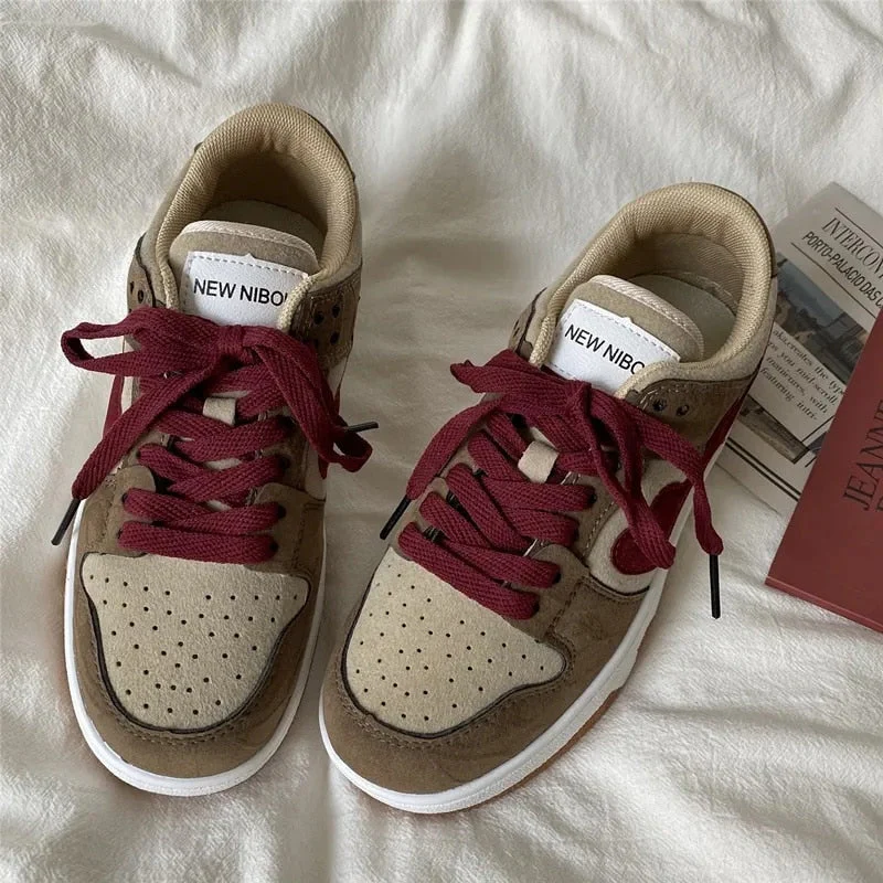Canvas Shoes Women's Casual Flat Sports Shoes In  Spring Autumn New Heart Shape Sneakers Women Leather Shoes Tenis Feminino - Deanwangkt