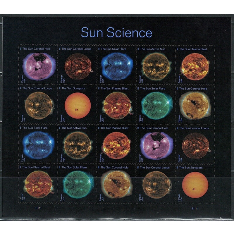 Sun Science 2021, (Sheet of 20) - TWENTYSTAMPS