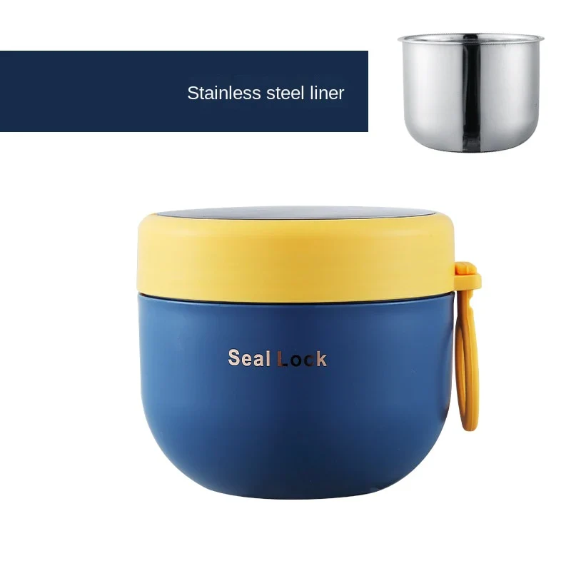 HULIANFU Mini Thermal Lunch Box Food Container with Spoon Stainless Steel Vaccum Cup Soup Cup Insulated Lunch Box taza desayuno portatil - Deanwangkt