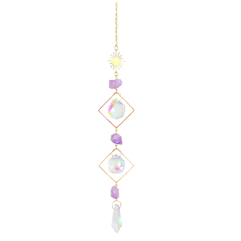 HULIANFU Prism Suncatcher,Hanging Window Crystals,Rainbow Light Catcher,Crystal Sun 50mm Catcher,Summer Gift,Octagon Beads - Deanwangkt