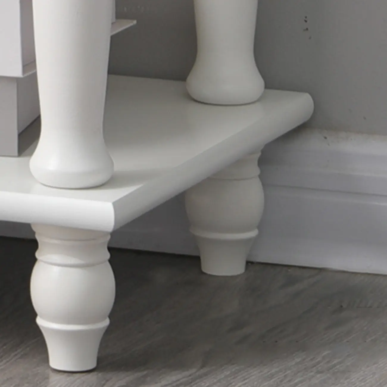 Traditional Wood Nightstand with Drawers