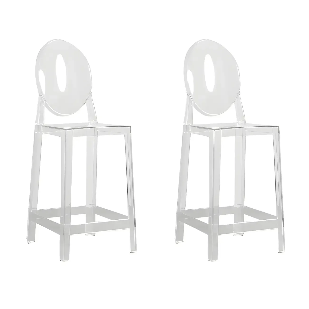 Modern Acrylic Vibrant Durable Colourful Sleek Bar Stool