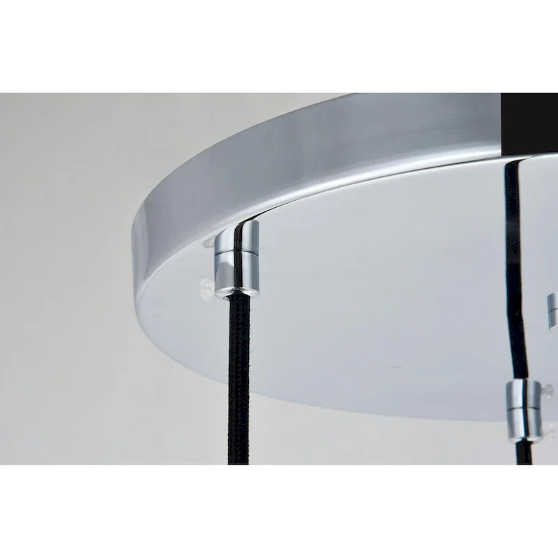 Elegant Lighting Baxter 3 Light 18  Wide Multi Light Pendant with