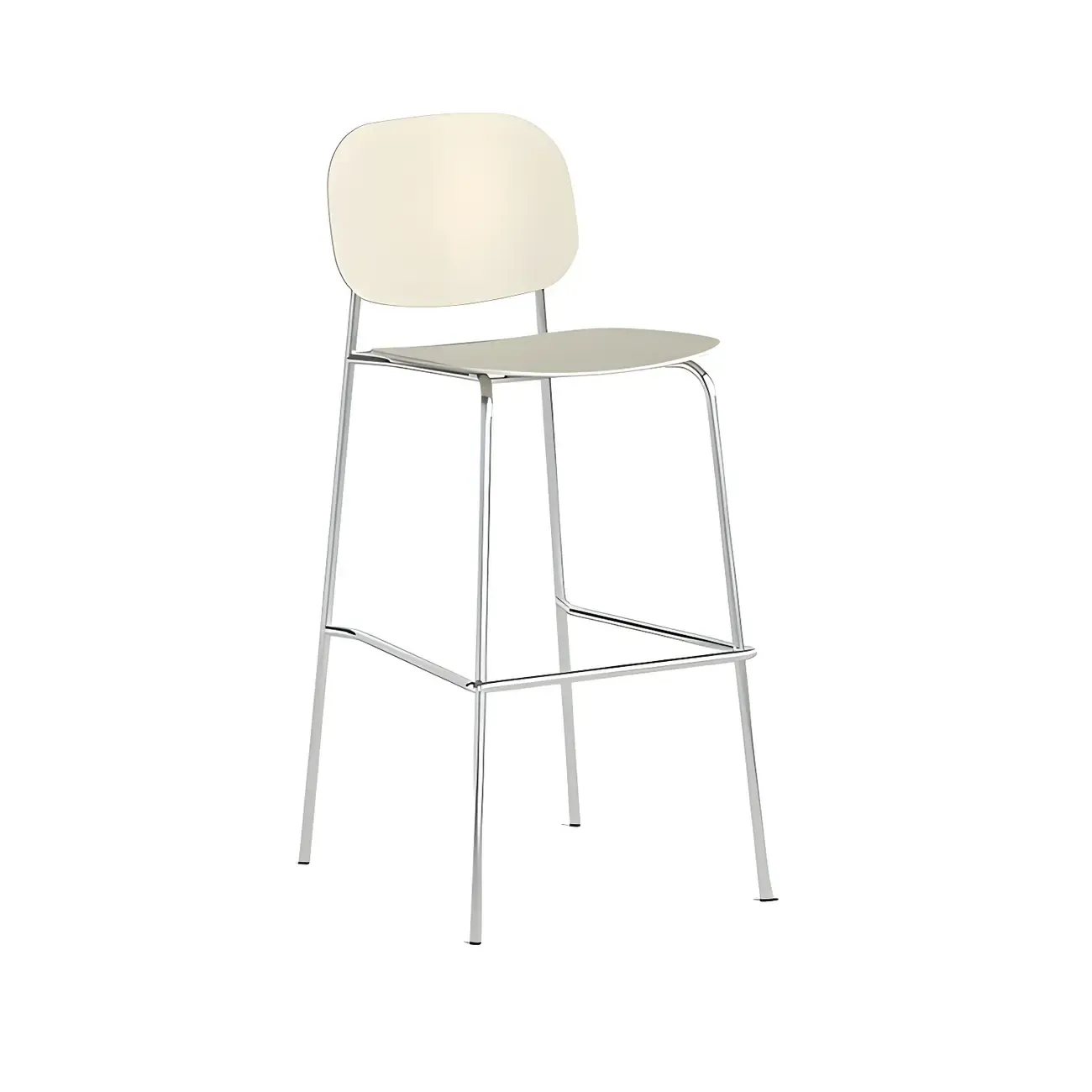 Modern Metal Counter Height Acrylic Bar Stools