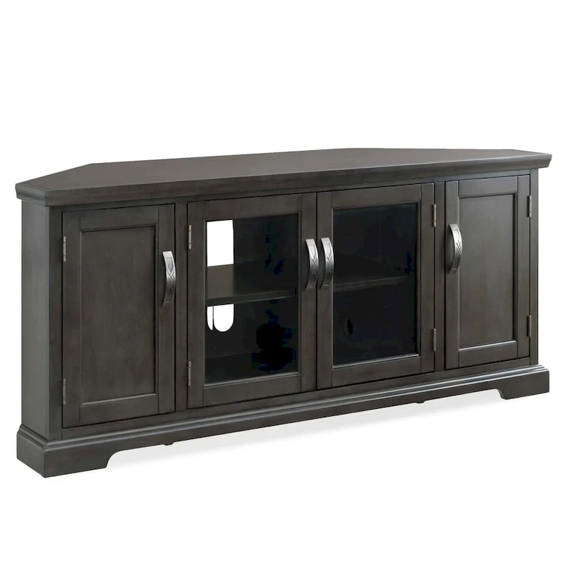 84386 Corner TV Stand with Enclosed Storage