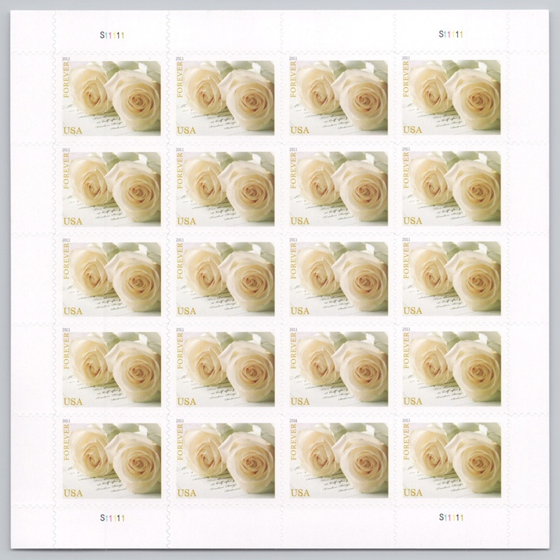 Wedding Roses 2011, (Sheet of 20) - TWENTYSTAMPS