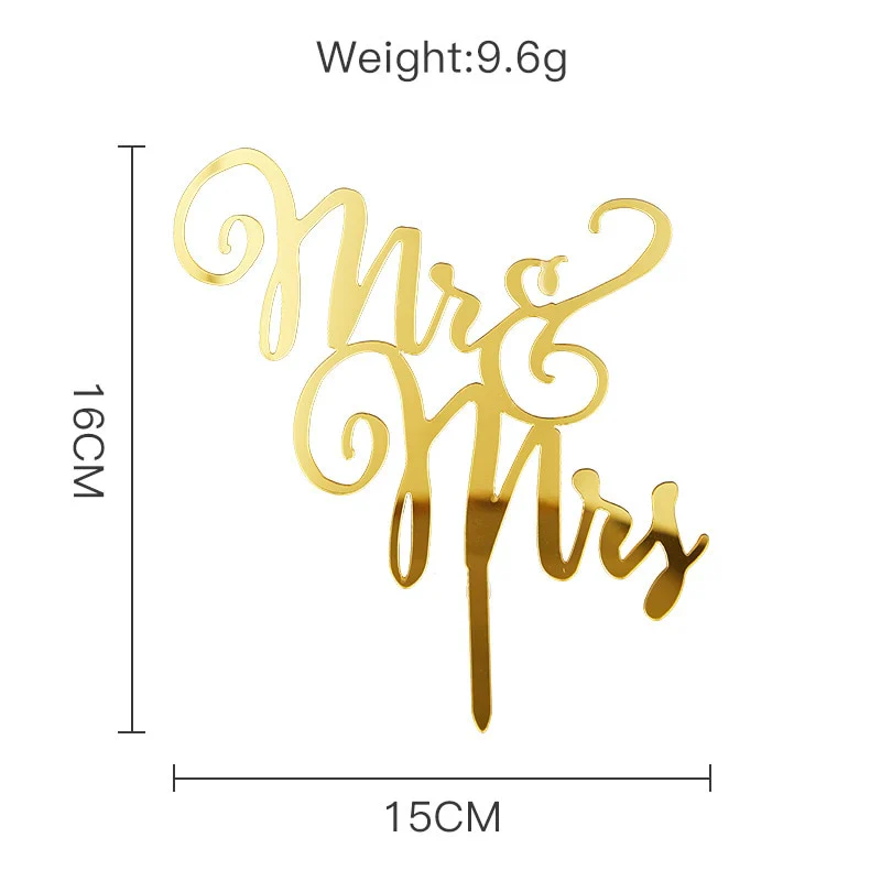 HULIANFU MR&MRS Acrylic Wedding & Engagement Cake Topper Lover Valentine  Day Baking Decoration You&me Anniversary Cake Party Favors - Deanwangkt