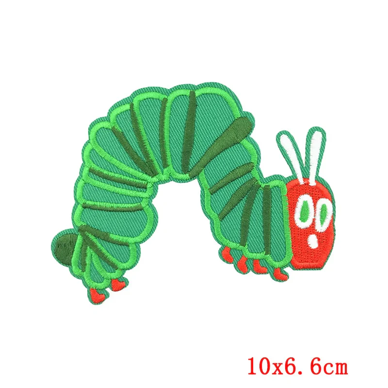 HULIANFU Mushroom Applique Embroidered Patches On Kids Clothes DIY Iron On Patches Cartoon Patches For Clothing Stickers Animal Badges - Deanwangkt