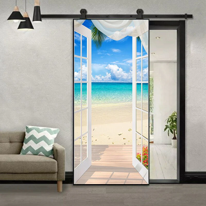 HULIANFU 2026  Simulation Of Gilt Leaves DIY Door Stickers Home Decoration Wall Sticker Kitchen Art Mural Peel & Stick Waterpoof PVC Wallpaper - Deanwangkt