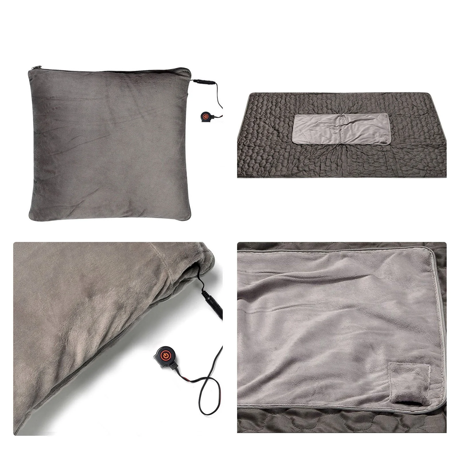 HULIANFU Winter Electric Blanket Thicker Body Warmer 150x105cm USB Electric Heating Shawl Washable Thermostat Electric Heating Blanket - Deanwangkt