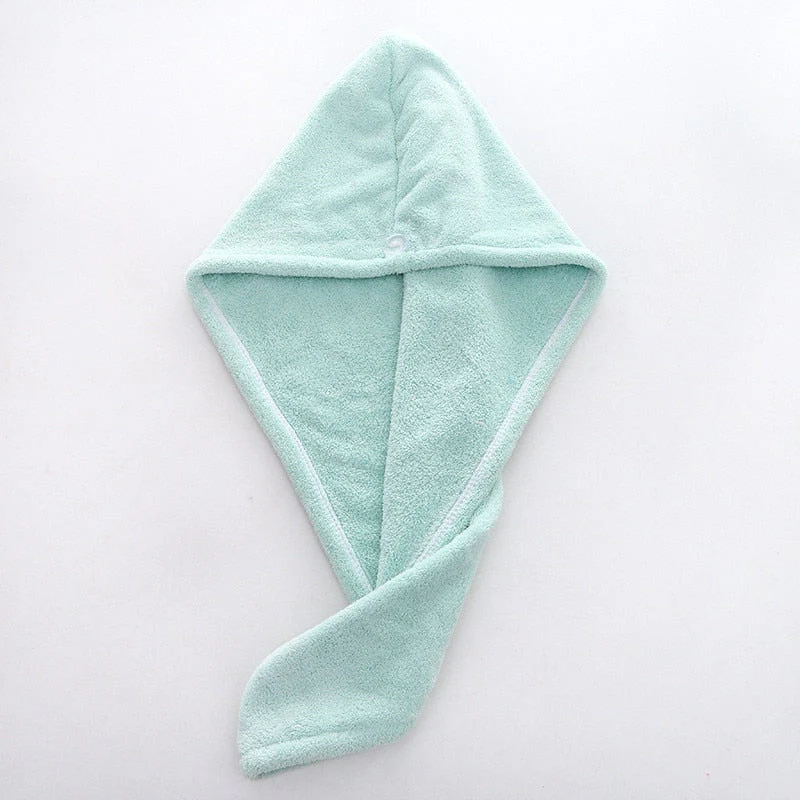 HULIANFU Magic Microfiberrapid drying hair towel towels bathroom Bath Wrap Hat Quick Cap Turban Dry toallas - Deanwangkt