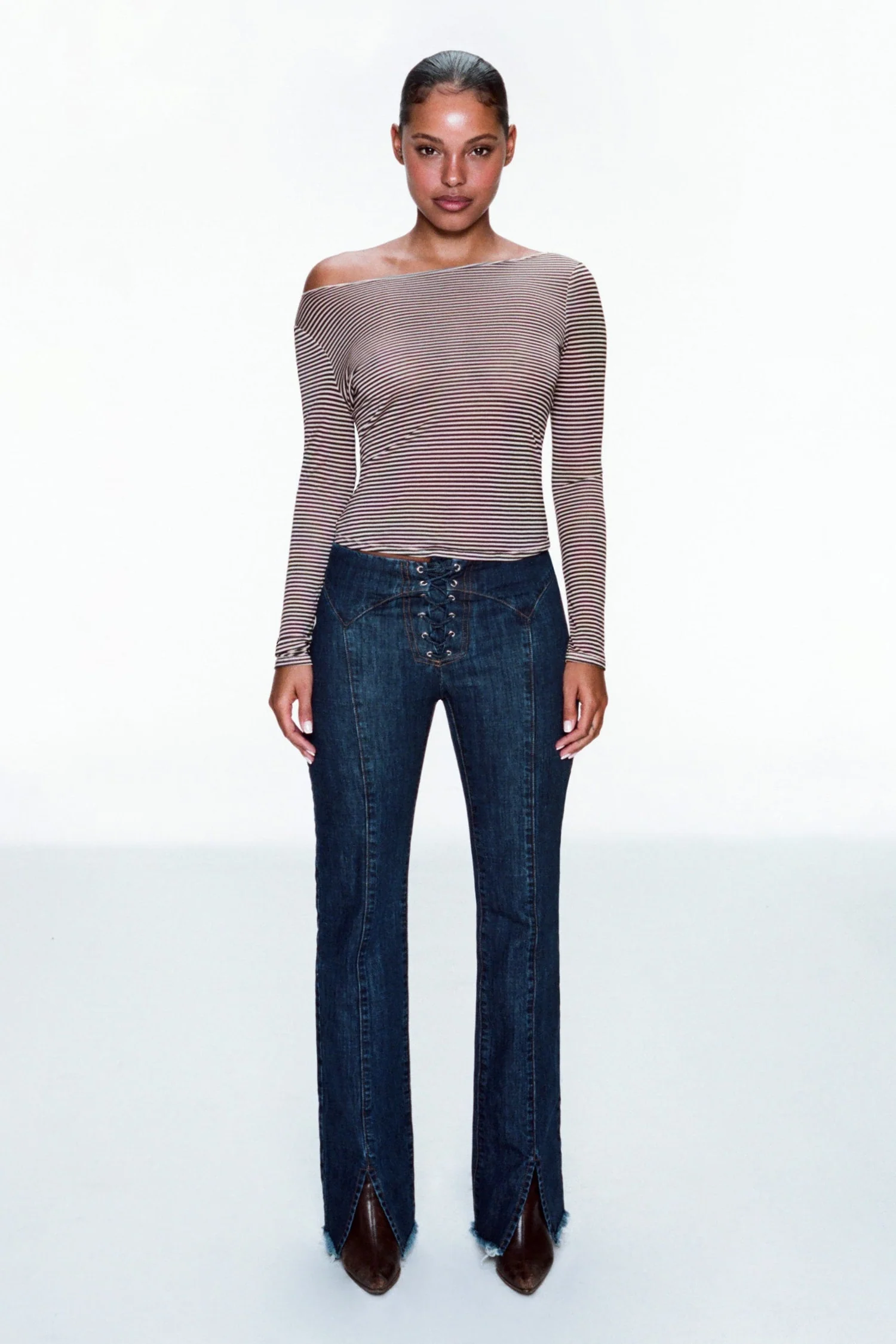 ELEMENT LACE UP JEAN - DARK WASH