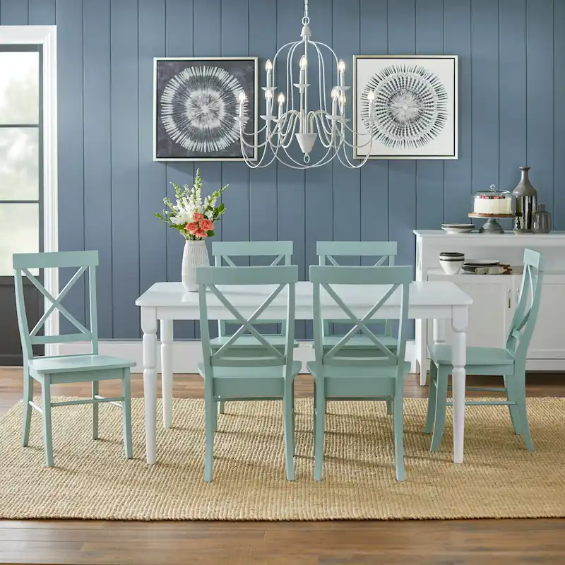 Simple Living 7-piece Albury Cross Back Dining Set