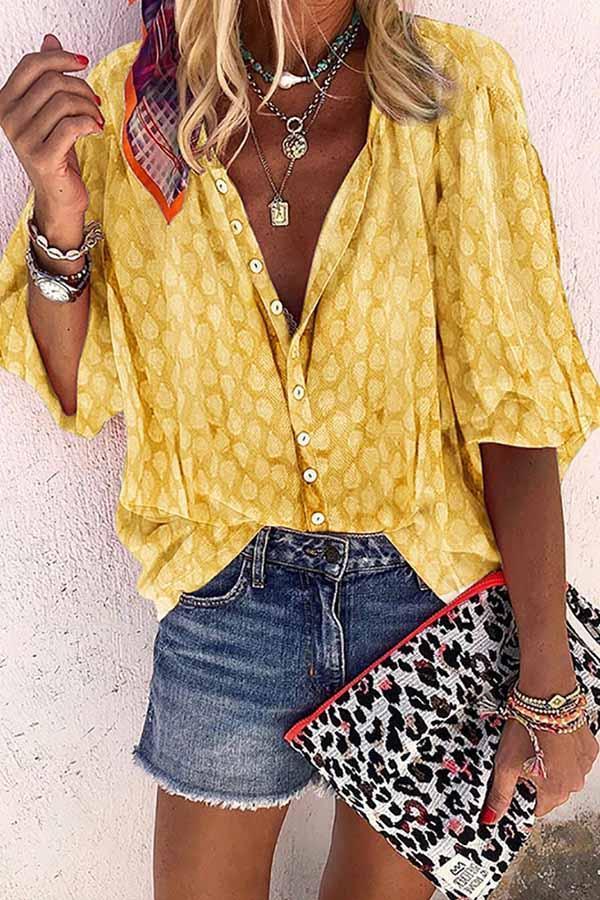 hulianfu hulianfu Solid Color Button Loose Shirt(4 Colors) - Deanwangkt