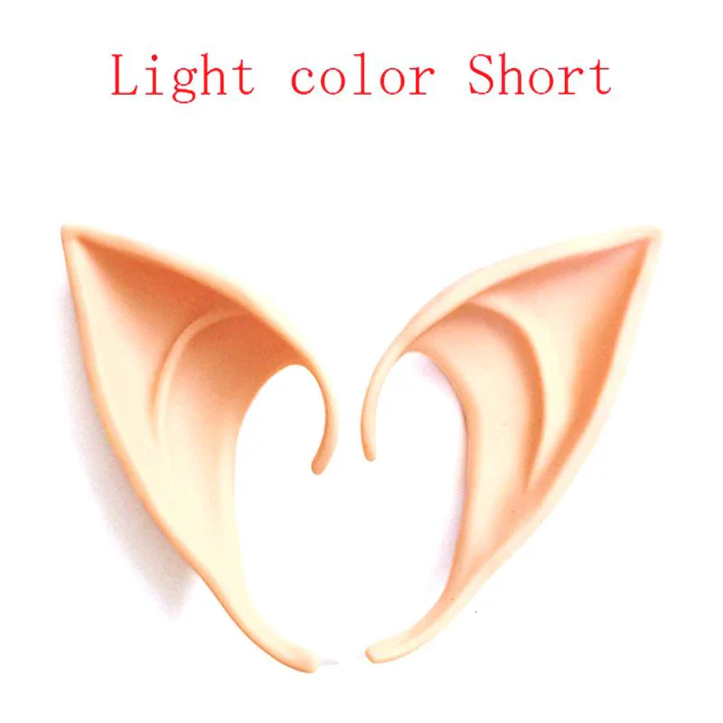 HULIANFU Party Decoration Latex Ears Fairy Cosplay Costume Accessories Angel Elven Elf Ears Photo Props Adult Kids Toys Halloween Supply - Deanwangkt