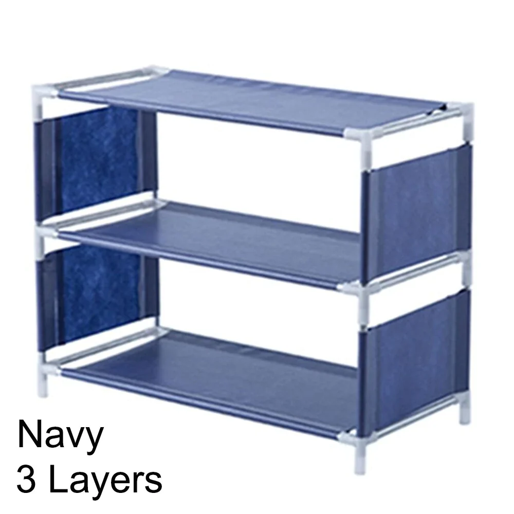 HULIANFU Multi-storey Shoe Rack Multi-functional Organizer Household Cloth Storage Rack Easy To Assemble Dormitory Provincial Space Rack - Deanwangkt
