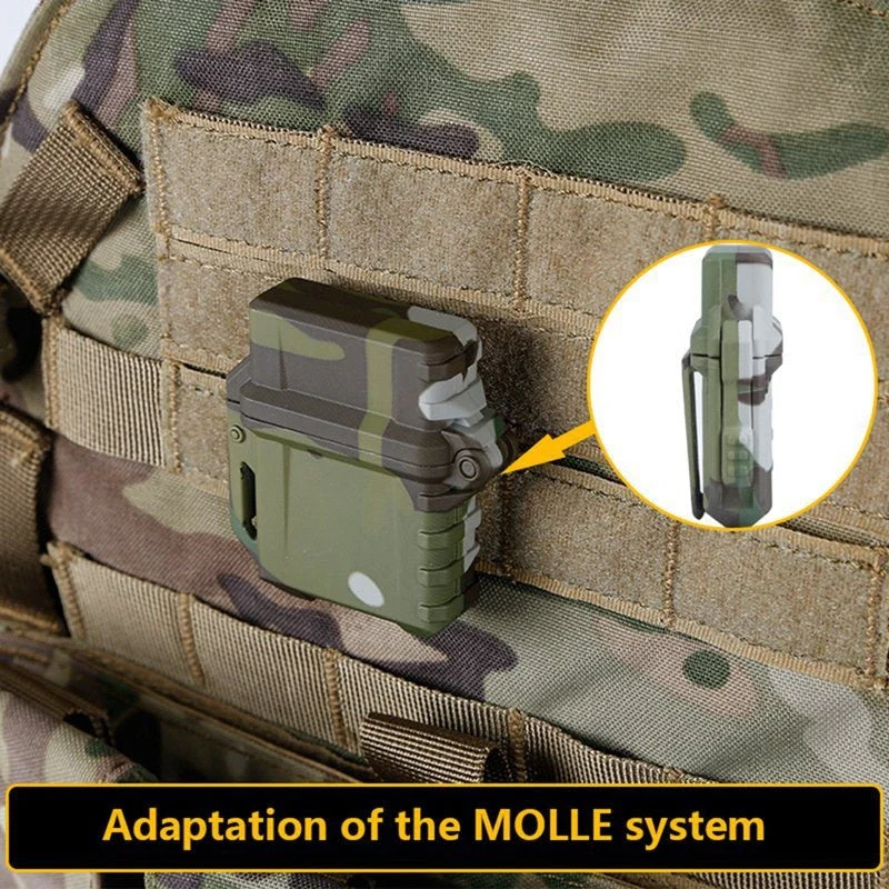 HULIANFU Tactical Kitchen Lighters Shell Storage Case Container Organizer Holder For Zippo Inner Tank Outdoor Camping Survival Tool Nylon - Deanwangkt