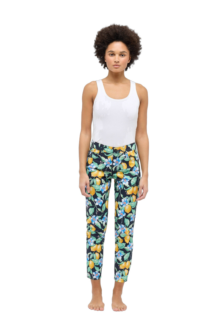 Damen Hose mit 3% Elasthan und 97% Baumwolle – Rückansicht