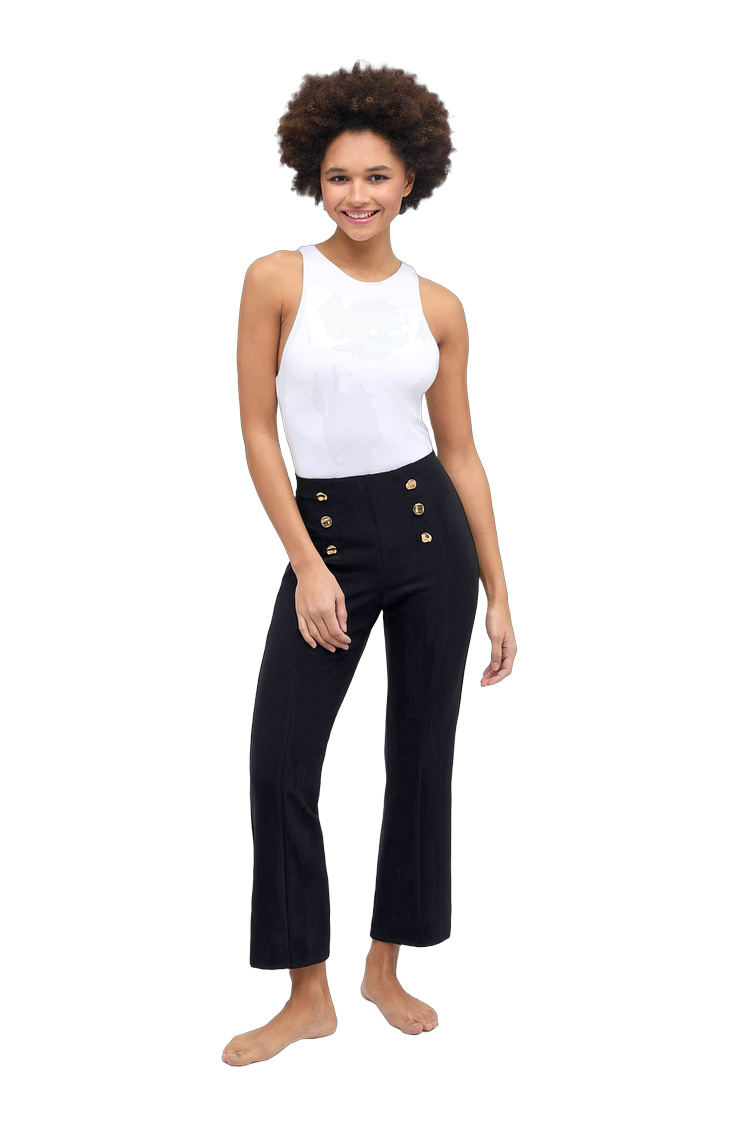 Damen Hose mit Slim Fit Passform – Rückansicht